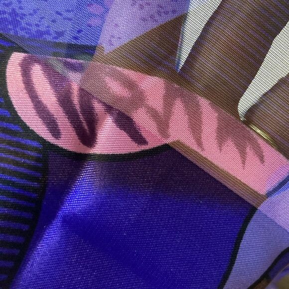 Vintage Retro Picasso Scarf 🧣Size 60”X14” - Picture 8 of 8